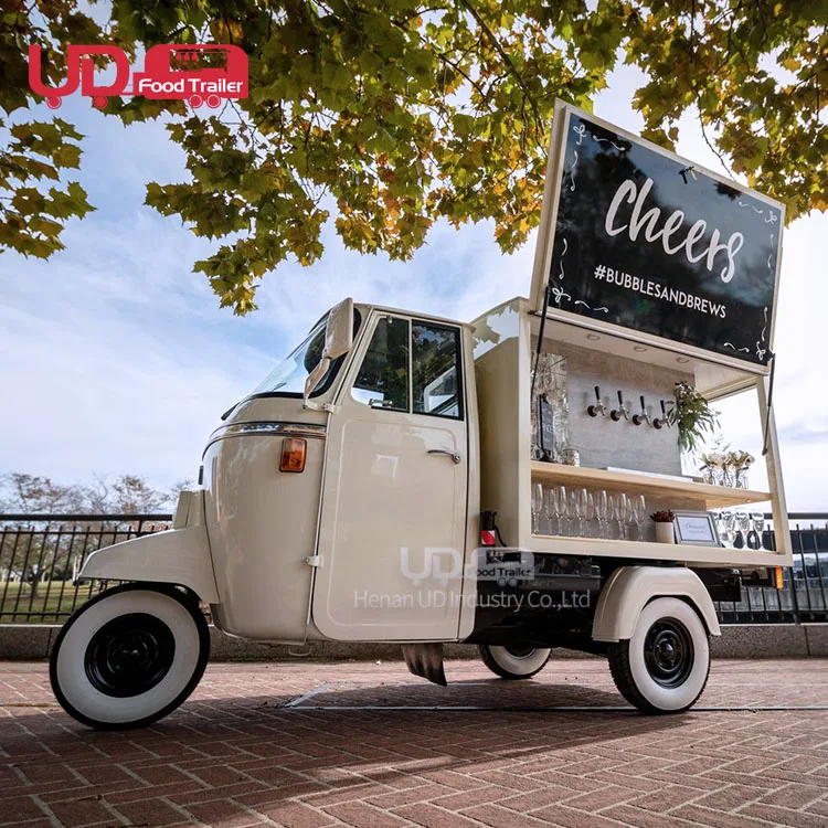 Customized tricycle food truck coffee  food truck mobile food kiosk catering trailer