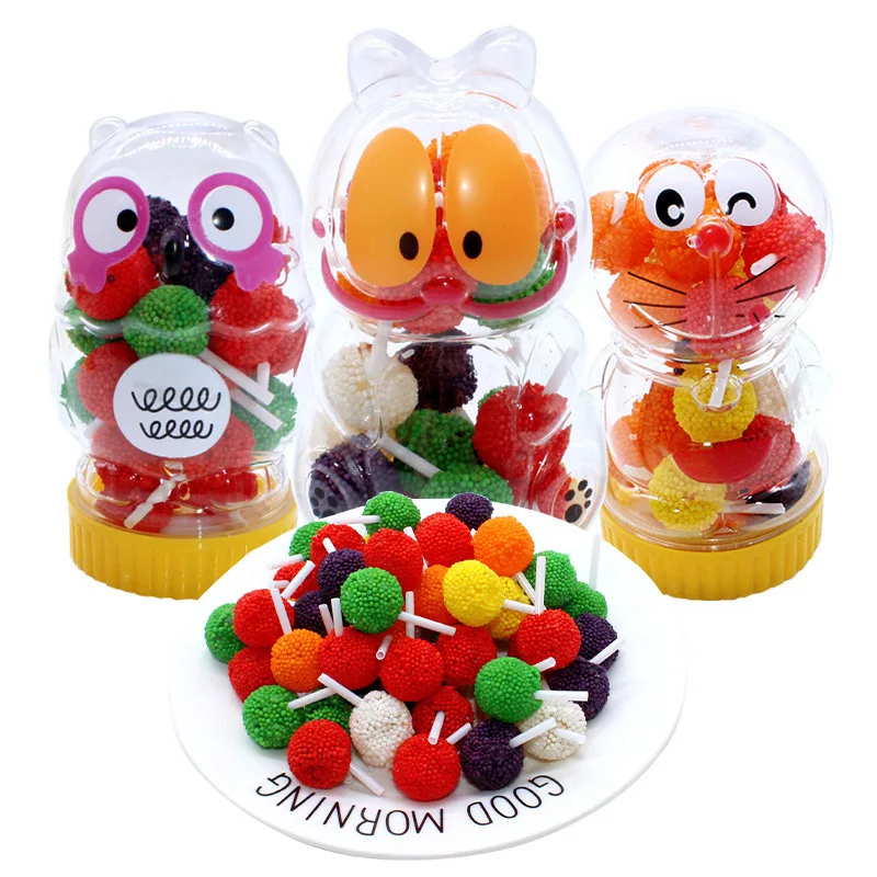 Manufacturer Directly Lollipop Candy Children Snack Food Confectionery And Sweets Mixed Fruit Flavor Animal Shaped Lollipop
