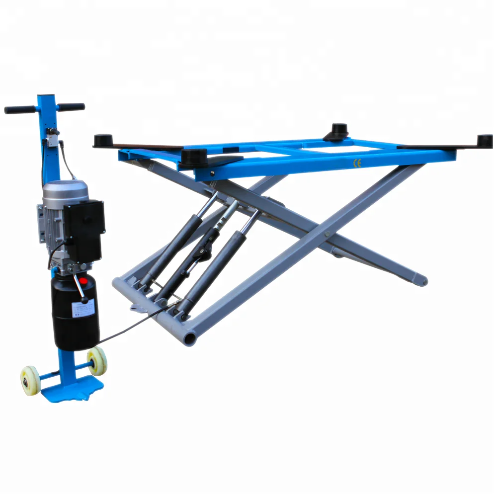 Fast delivery portable save space scissor car lift CE certificate car lift with movable