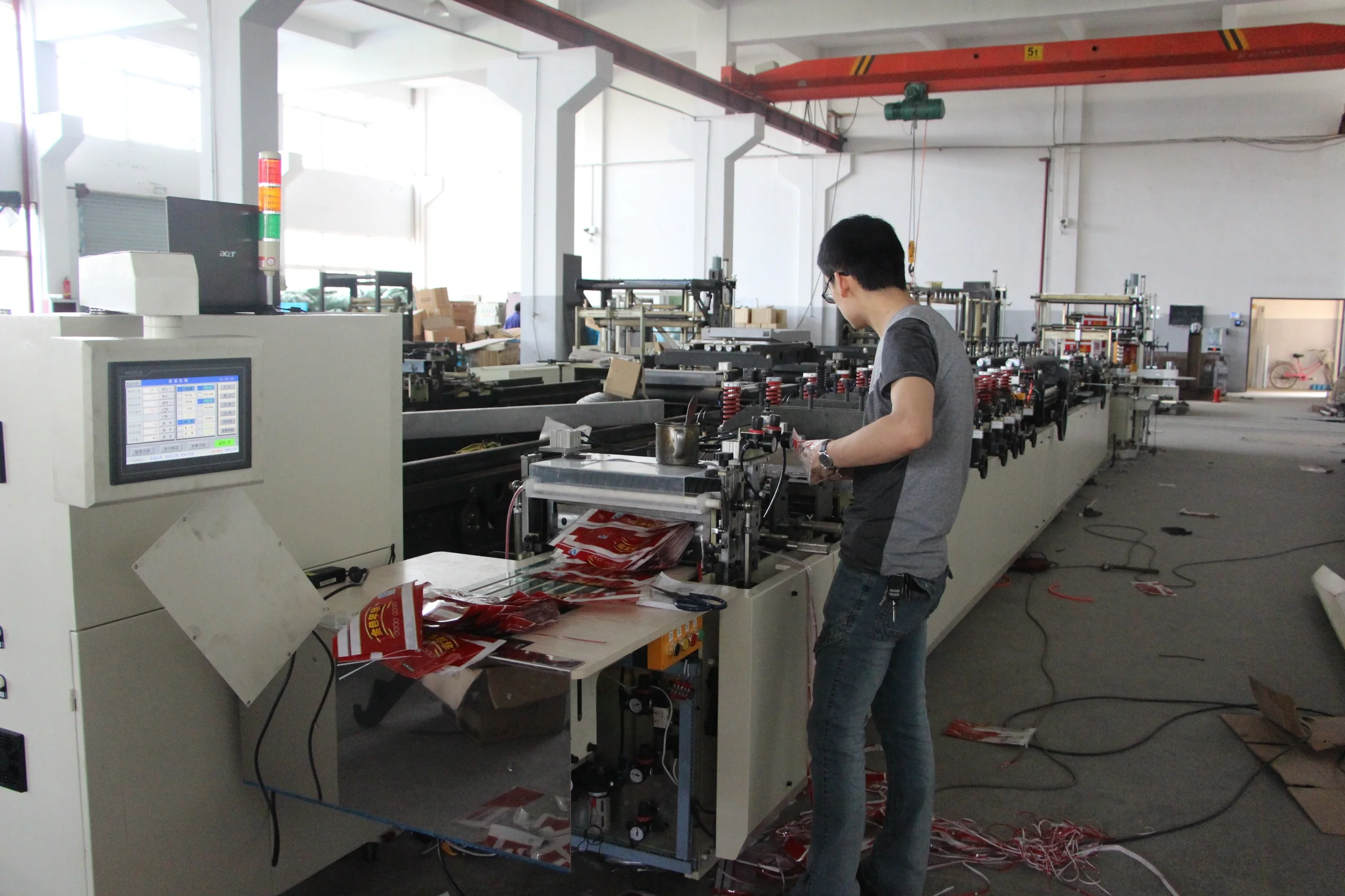 Automatic medical sterilization pouch making machine