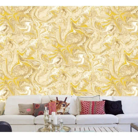 PVC waterproof 3d flower wall paper rolls china,European style geometric wallpaper