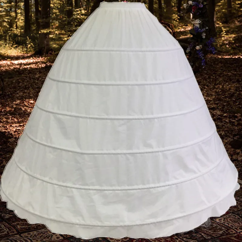 
130cm big ball 6 hoop crinoline wedding ball gown under skirt petticoat 