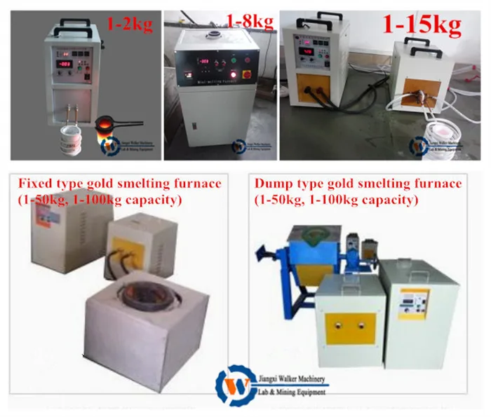 Mining Equipment Precious Metal Refining Machine Portable gold melting furnace induction heating
