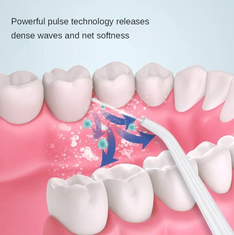 OEM Portable Waterproof Teeth Clean USB Cordless Dental Care 4 Nozzles Water Pick