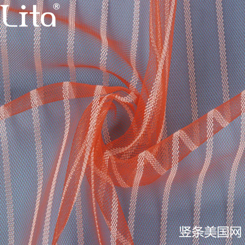 Nylon  polyester mesh with double color for  fashionable garments and dress