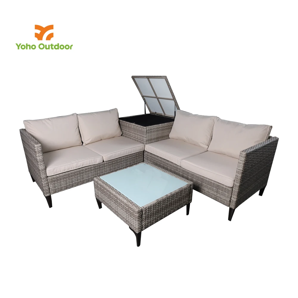 Modern High quality PE Rattan Garden Furniture Garden Furniture Outdoor 7pc Rattan Wicker Outdoor Sofa Set