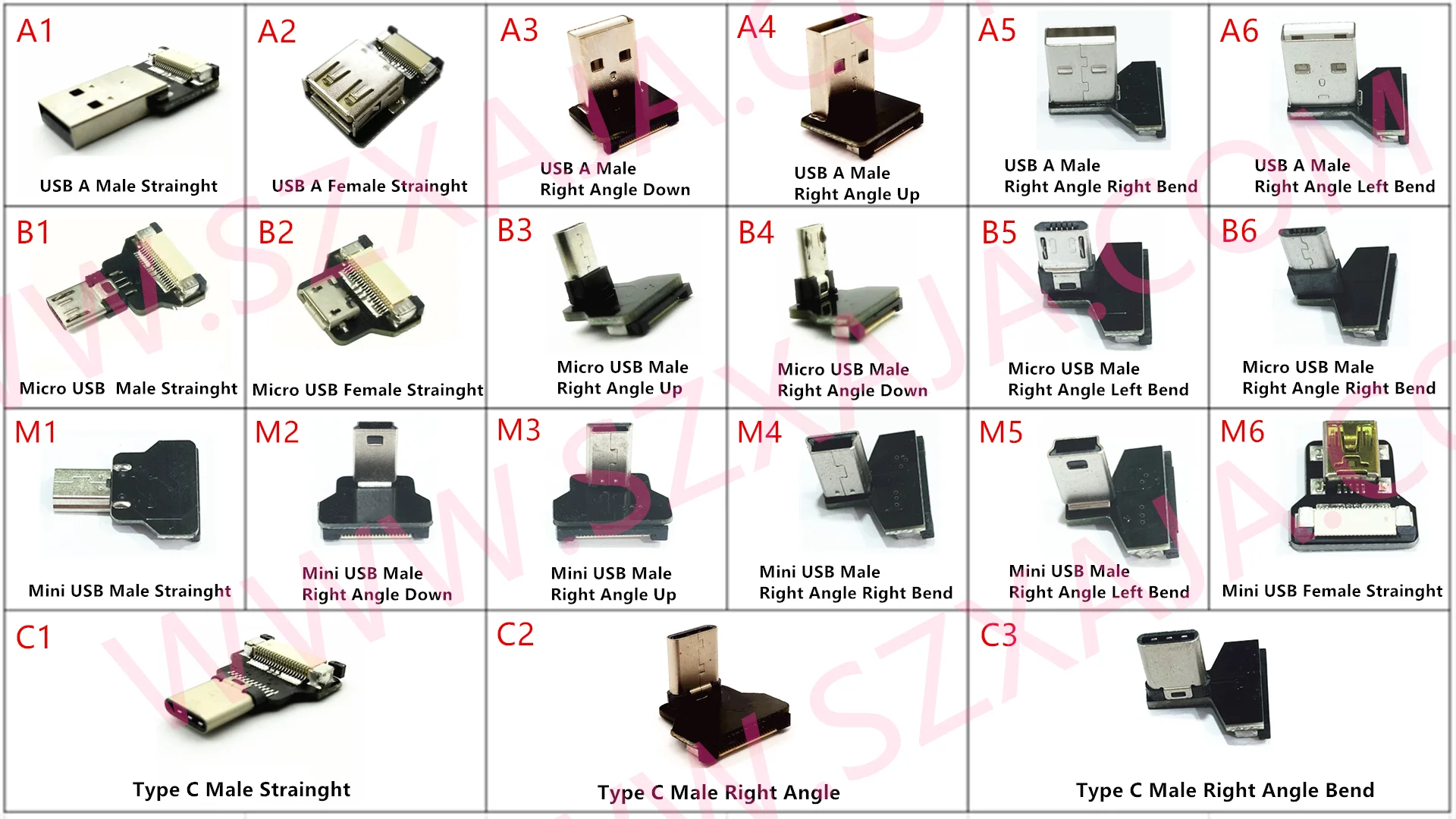 FFC Micro Mini Type C USB FPV Slim Thin Flat Soft flexible FPC charge AV out OTG Cable for FPV Brushless Handheld Gimbal xaja