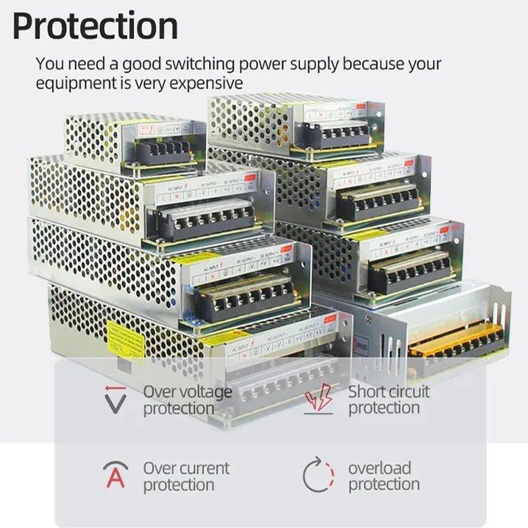 AC DC 24V 21A 500W LED Driver or transformer for LED strip light and 3D printer
