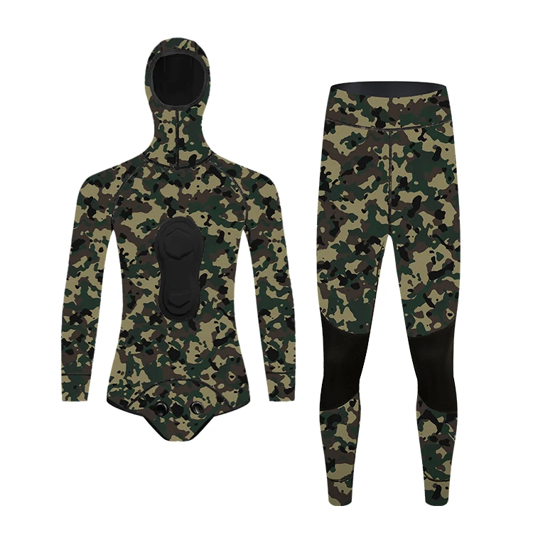 Custom Logo Camouflage Men Women Camo Spearfishing Wet Suit Camp Mens Spearfishing Wetsuits