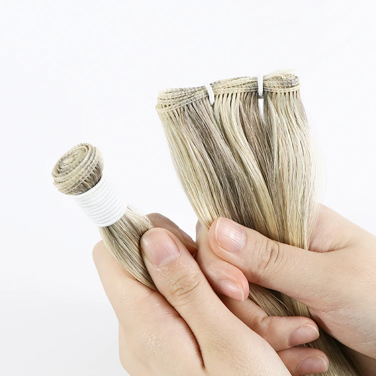 Новое поступление, человеческие волосы для наращивания, выровненные вручную, с двойной кутикулой