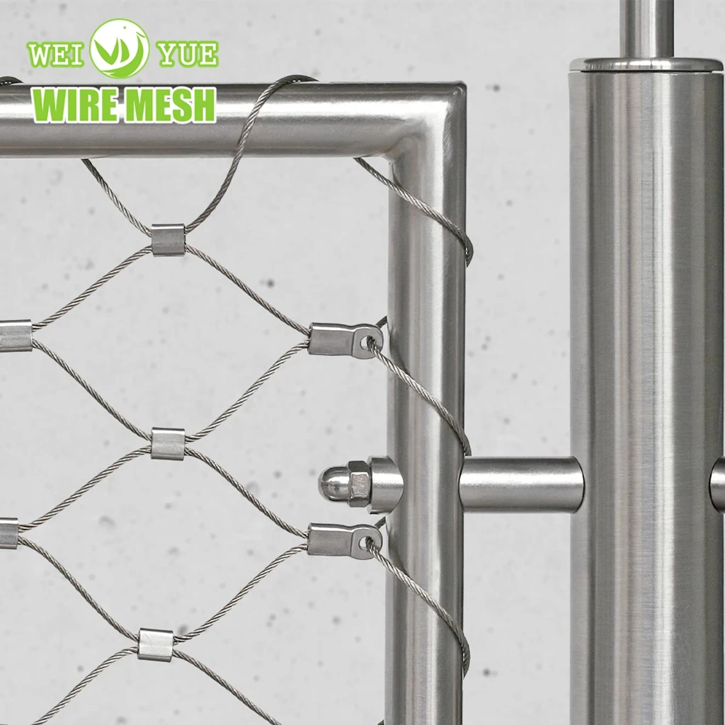 High Security Stainless Steel Wire Rope Architectural Metal Decorative Mesh anti rust stainless steel wire filter screen mesh