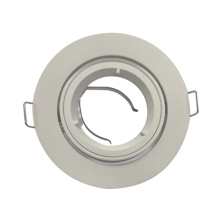 Factory Round square Aluminum MR16 Holders Ceiling Light Gu5.3 Gu10 Mr16 LED Spotlight Fittings Frame Fixture