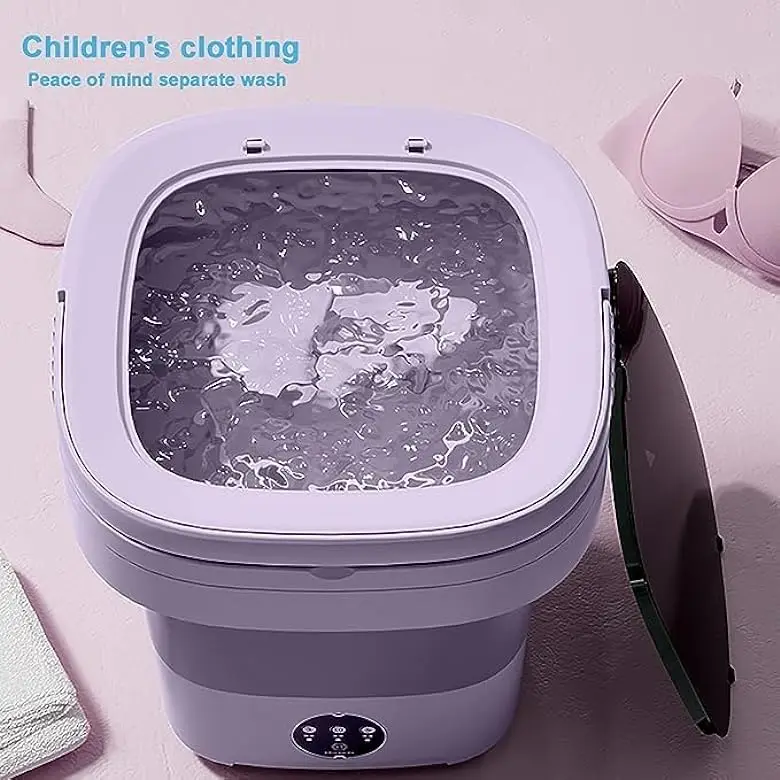 Household underwear cleaning folding small automatic washing machine