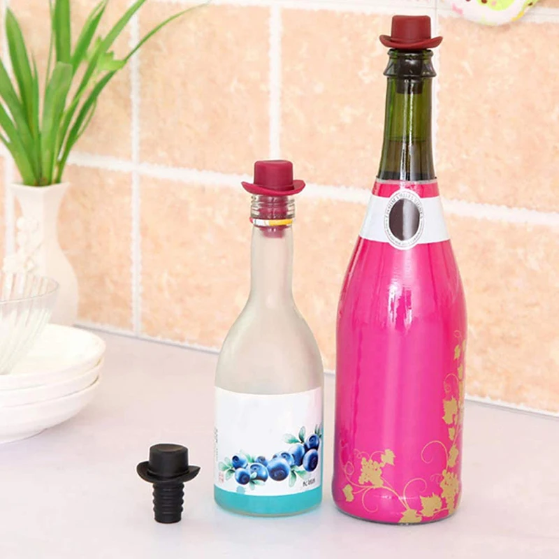 Anti-Volatile Reusable Eco-friendly Silicone Wine Bottle Stopper For Home Hotel Bar