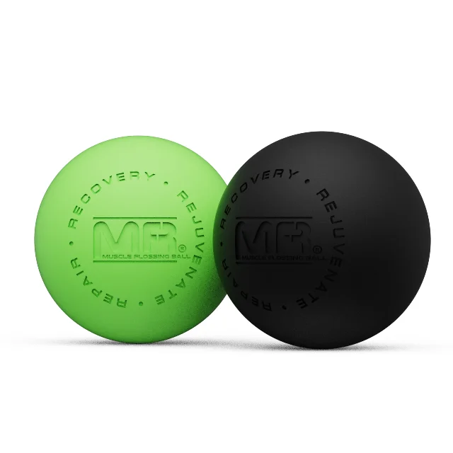 Massage ball set-silicone and rubber hockey balls for myofascial and point release therapy tools-deep tissue massager