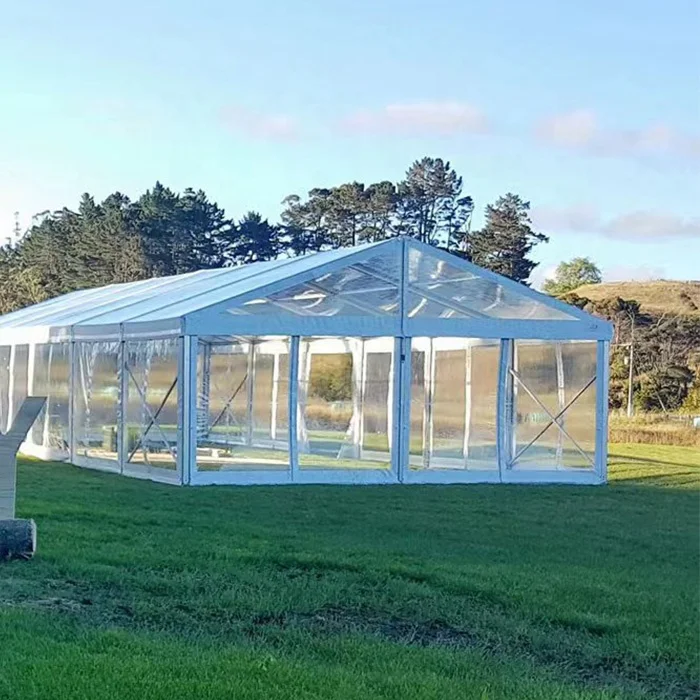 Outdoor Transparent PVC Marquee Wedding Party Tent 10x20 15x30 20x30 Large High Quality Aluminum Church Tent