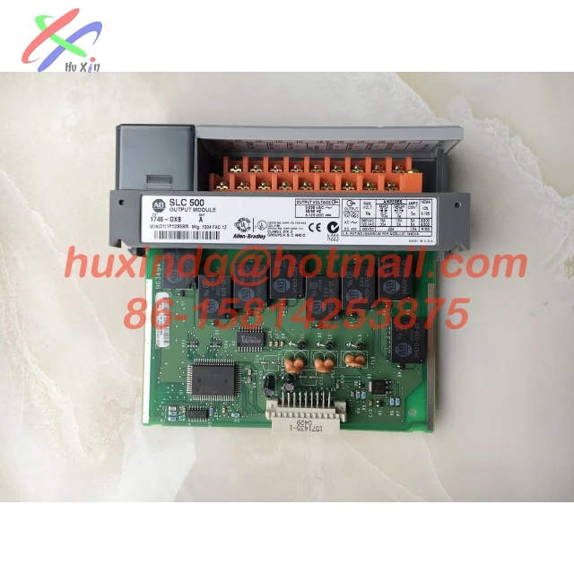 A B OUTPUT ISOLATED RELAY SLC500 1746-0X8 OUTPUT MODULE AllenBradley Control Unit AB control module
