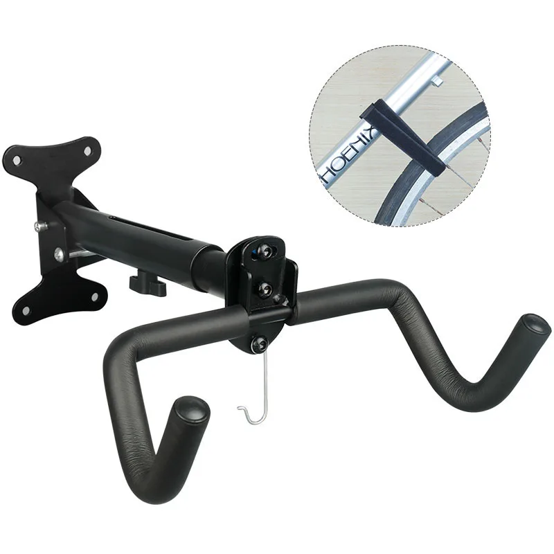 Wall Beam MTB Road Hanging Rack Kids Bike Scooter Hanger Optional Adjustable Mount Bondage Belt Foldable Bike Hook