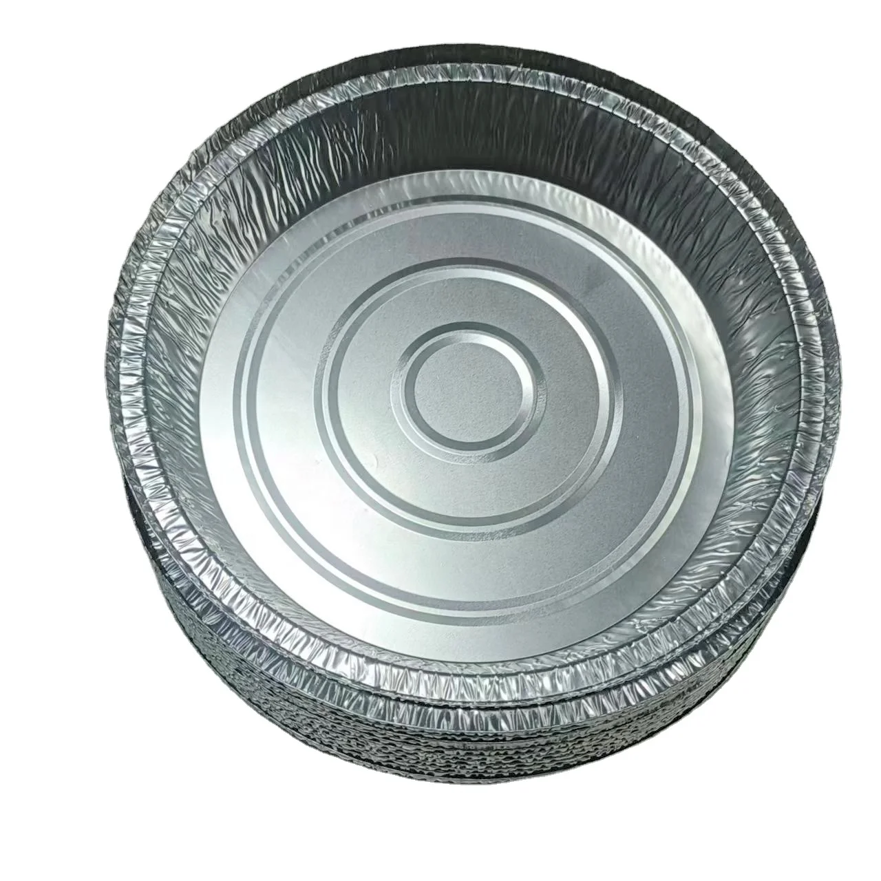 Круглый 9-дюймовый алюминиевый контейнер для пищевых продуктов 230*49 мм 1400 мл Большой Лоток выпечки торта из алюминиевой фольги жестяная