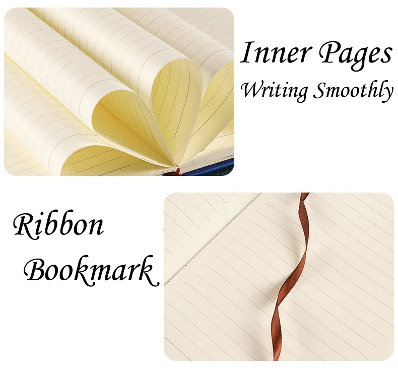 Business Office Lined Cahiers 200 Pages Personalized Printed Note Book PU Leather Custom A5 Hardcover Journal Notebook With Logo