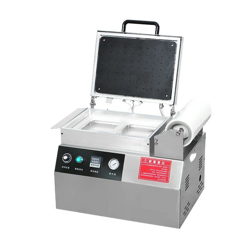 Full  automatic skin vacuum packing machine body-fitted sealed vacuum forming bag packaging machine factory direct