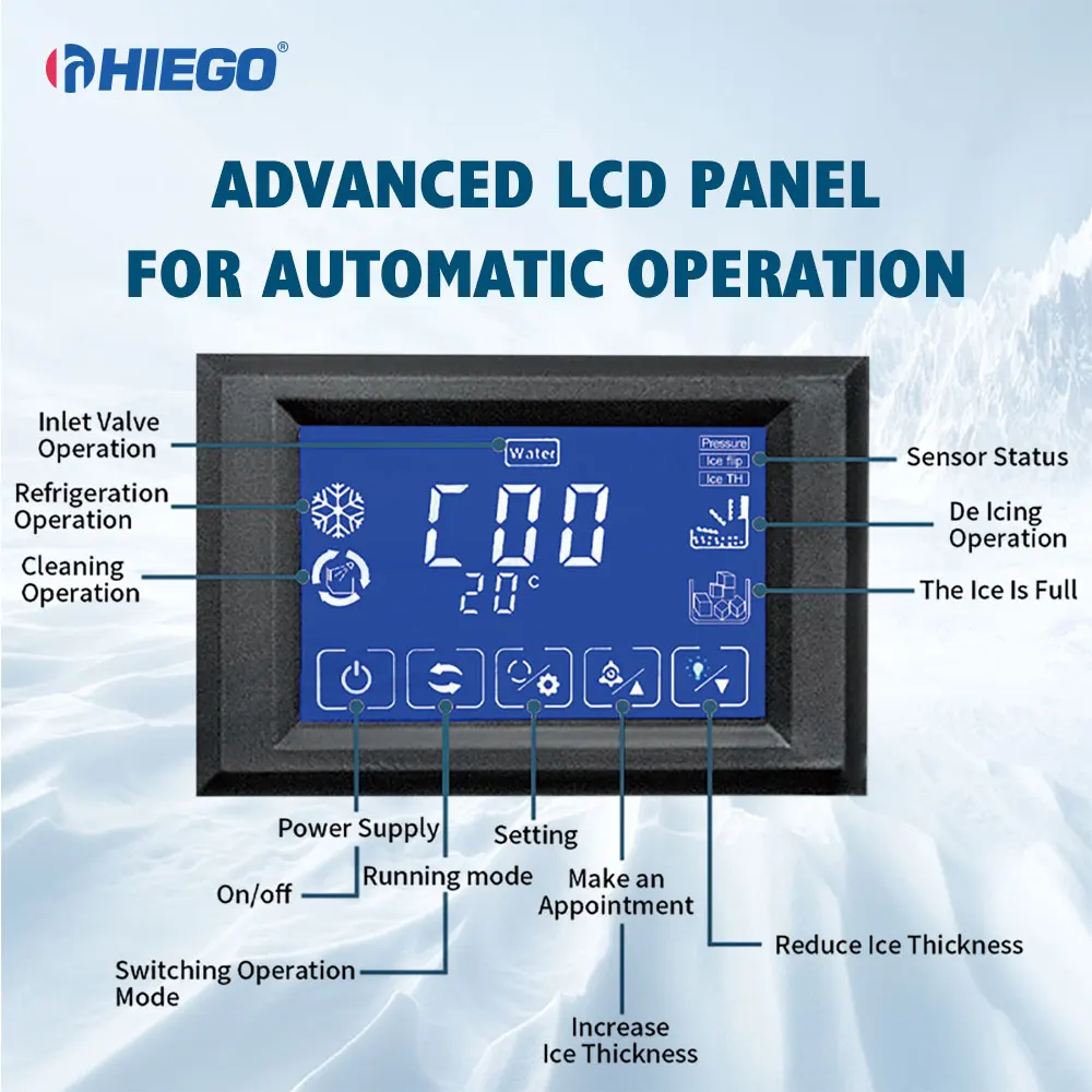 250kg/24h Automatic Ice Cube Making Machine Commercial Tube Ice Making Machine For Food Beverage Shops