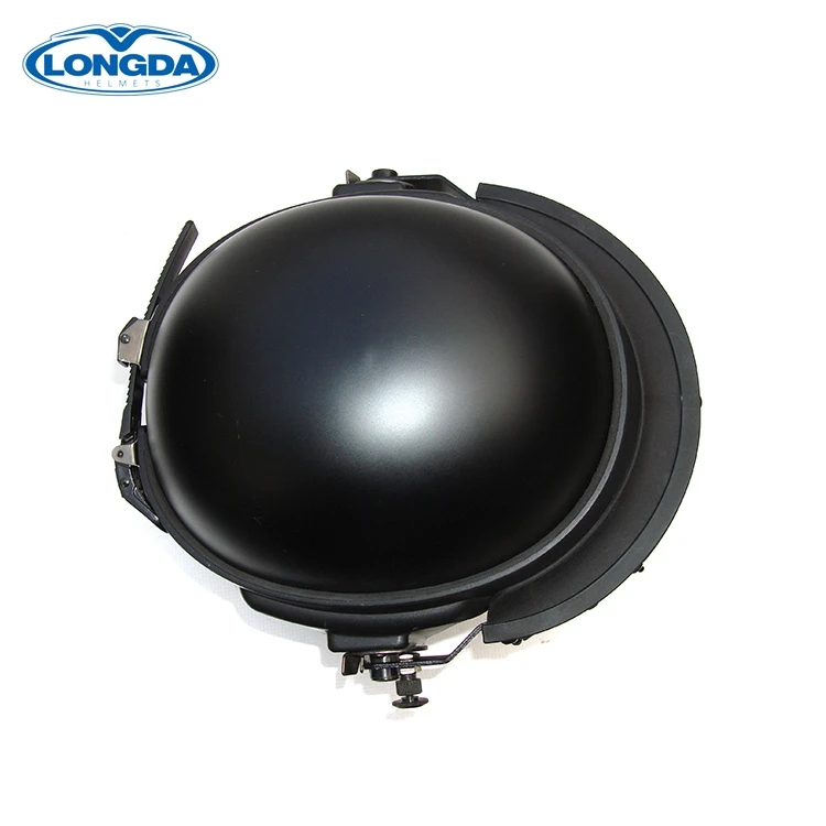 Military crashworthy riot bulletproof control helmet with face visor