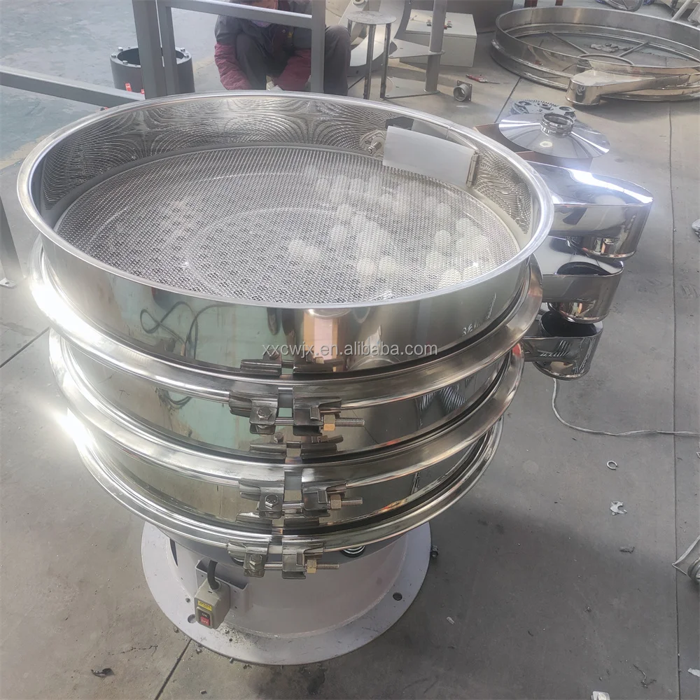 Industrial Beans Sifter Vibrating Sieve Shaker Sizing Circular Vibrating Screen Flour Powder Sieving Machine