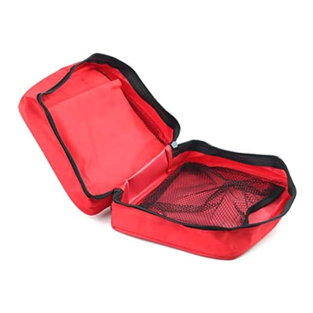 Red Trauma Bag for Emergency First Aid Kits Empty Medical First Aid  Storage Bag