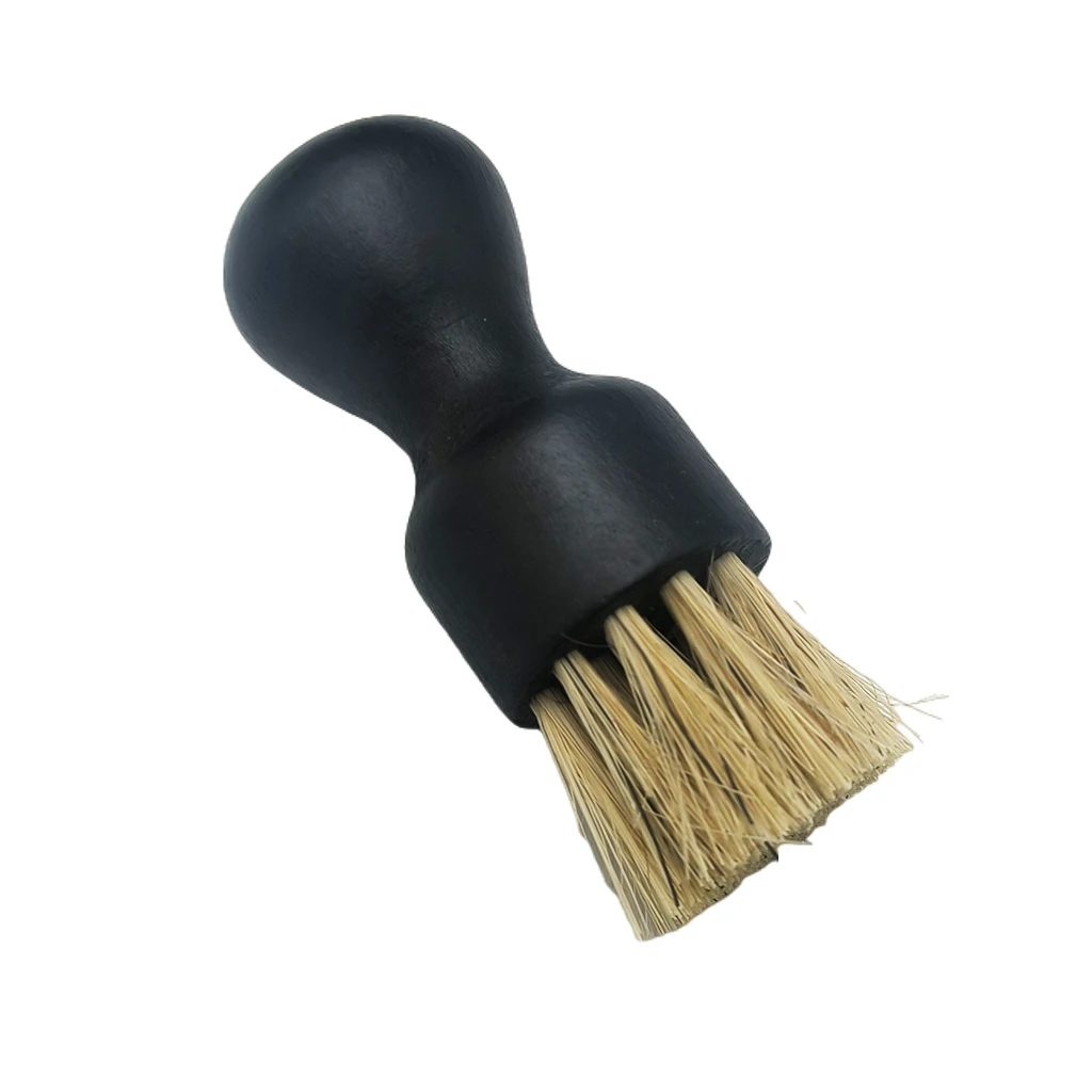 shoe brush natural wooden pig bristle hair horsehair OEM custom logo 100% dauber shoe polish brush factory wholesale