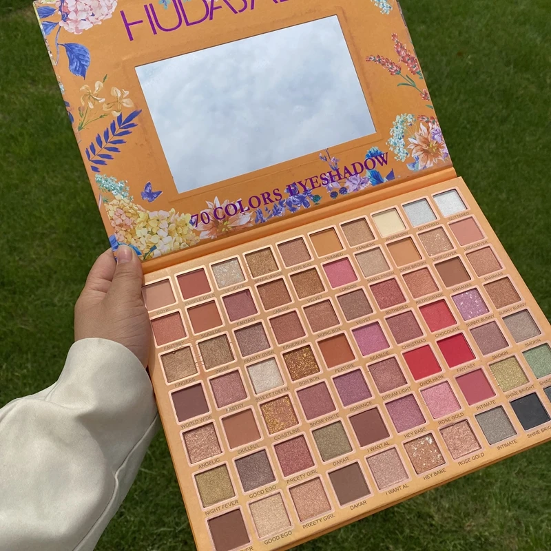 hudababy high quality cosmetics high pigment 88 colors eye shadow for sale