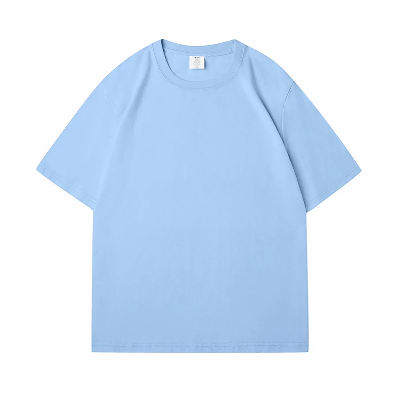 Manufacturer Custom 100% Heavyweight Cotton 220 Gsm Boxy Fit Neck Drop Shoulder Blank Oversized T Shirt Men Unisex Print Style