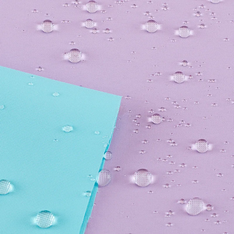 Hot Selling 100% Polyester Pongee Fabric dot jacquard PU coating waterproof windproof for clothing fabric