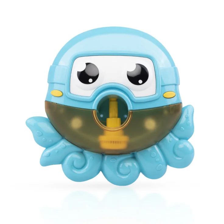 Electric Hand Crank Fun Bath Soap Game Toy Cartoon Frog Bubble Machine