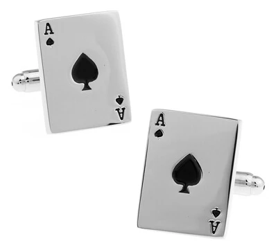 Wholesale Cufflinks Novelty Gambling Design Poker Dice Design Copper Cuff Links
