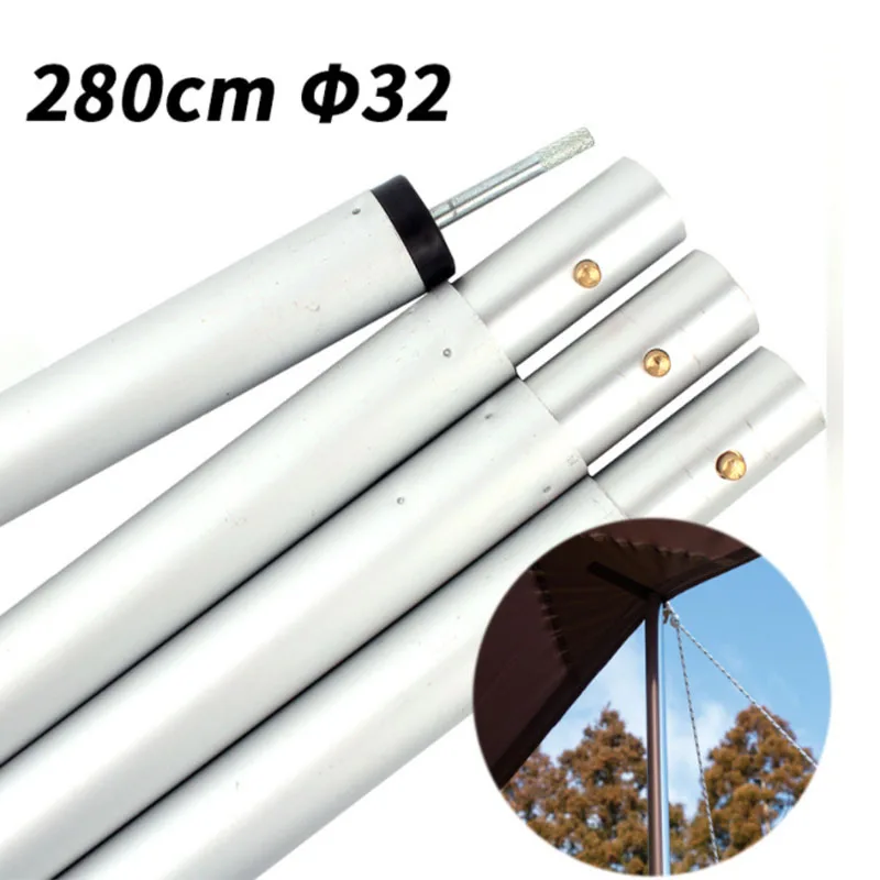 0utdoor tent supporting rod canopy awning  tarp pole aluminum alloy portable lightweight camping tent pole