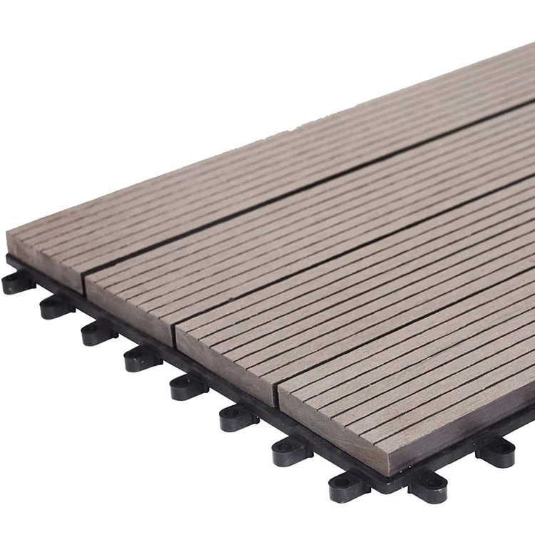 Interlocking Wpc Deck Tile Outdoor Composite Wood Wpc Deck Diy Interlocking Floor For Porch Terrace Garden