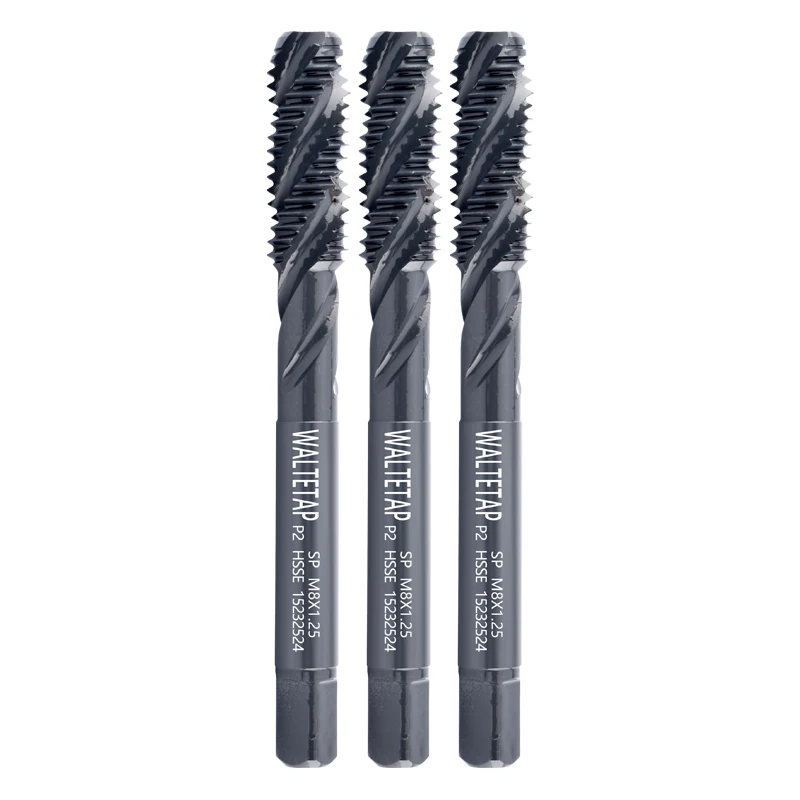 WALTETAP HSSE со спиральным рифленым краном W 1/8-40 5/32 3/16 7/32 1/4 5/16 3/8 7/16 1/2 5/8 3/4 резьбовые краны