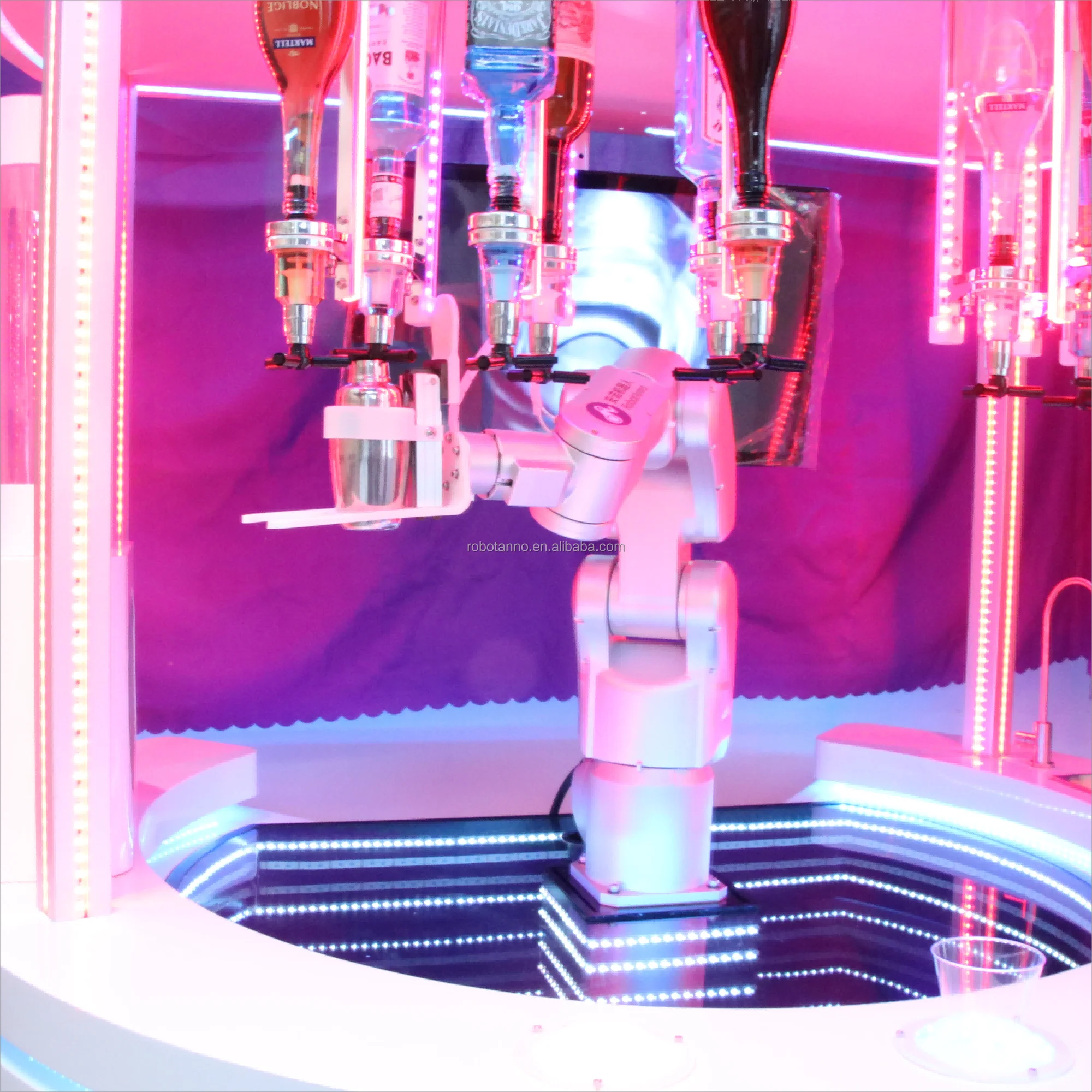 Automatic 6 Axis Robot Bartender Vending Machine Card Payment Cocktail Intelligent At Bar And Home Party