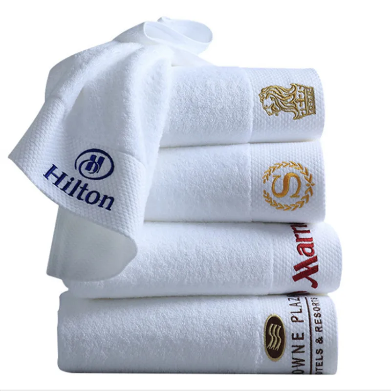 Luxury 5 Star Hotel Hand Towels For Hotel 100% cotton towels with logo