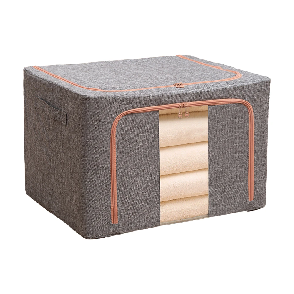Beige 2 Pack Wardrobe Clothes Organizer Collapsible 5,Grids Underwear Bra Organizer storage box/