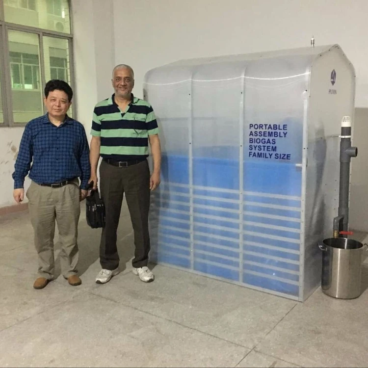 Puxin Portable Biogas Plant 3.4m3 Family Size Biogas System for Solid Organic