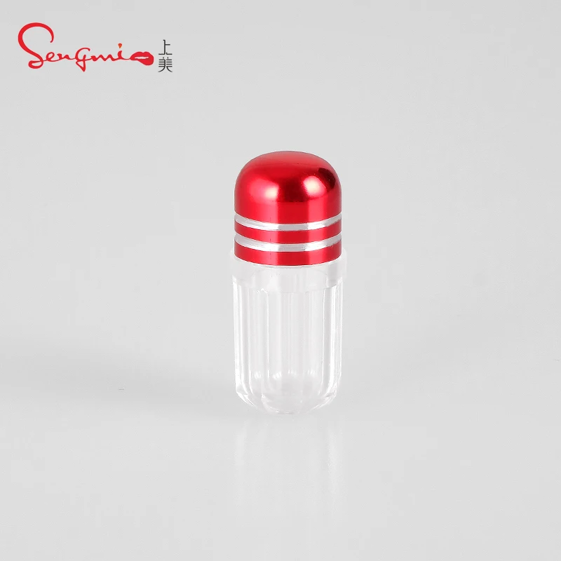 1g Customized Empty Plastic Capsule Bottle Capsule Container Of One Piece  For Cosmetic Packaging