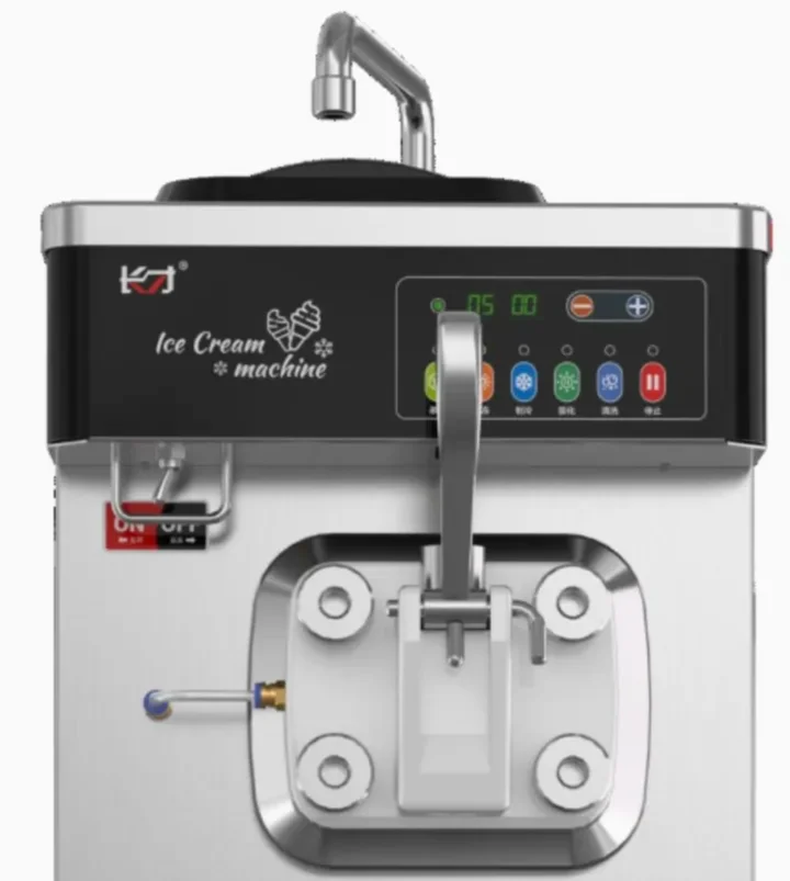 New Arrival Fully Automatic Desktop Soft Serve Ice Cream Machine Single Flavor Snack Equipment Factory Price