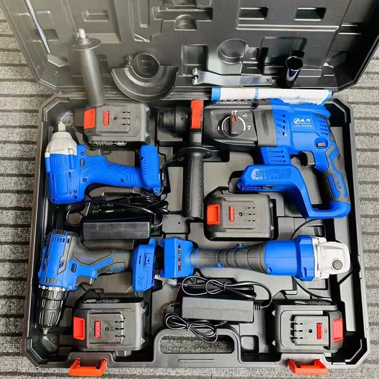 21v The Best Battery Cordless Electric Drill Power Drilling Machines Brushless Drill Tools Combo Set