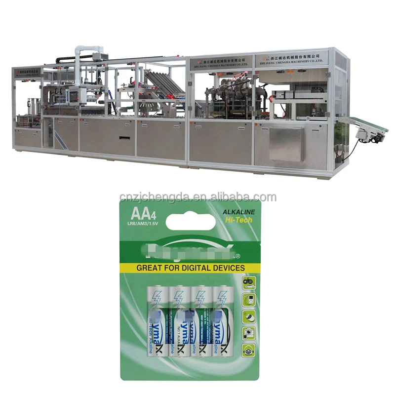 CD-600R Automatic Small Battery All Paper Blister  Packing Machine