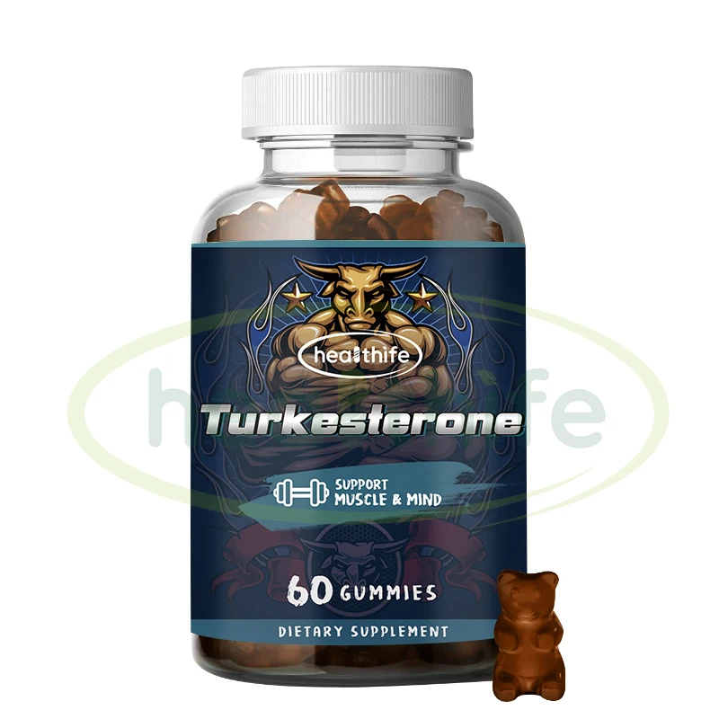 Порошок экстракта Healthife Ajuga Turkestanica 500 мг/60 мармеладей/бутылка мармеладки туркестерона