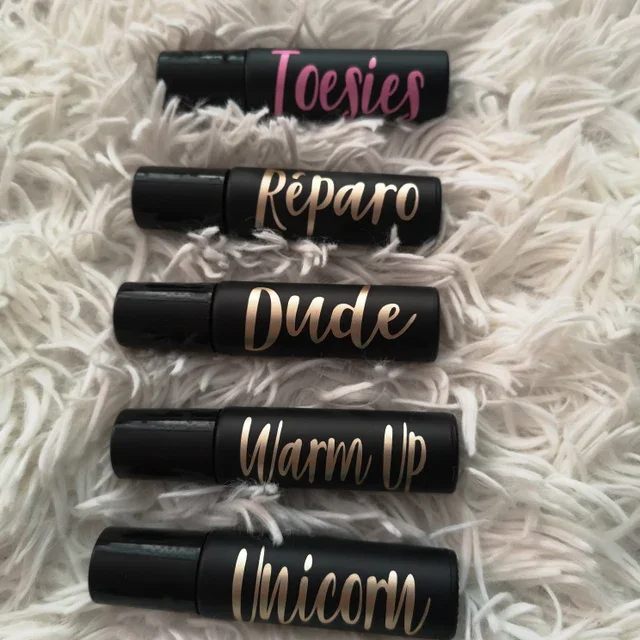 Custom Roller Bottle Word Labels Self Adhesive 10 Ml Roller Bottle Decals Stickers Essential Oil Labels For Roller Bottle