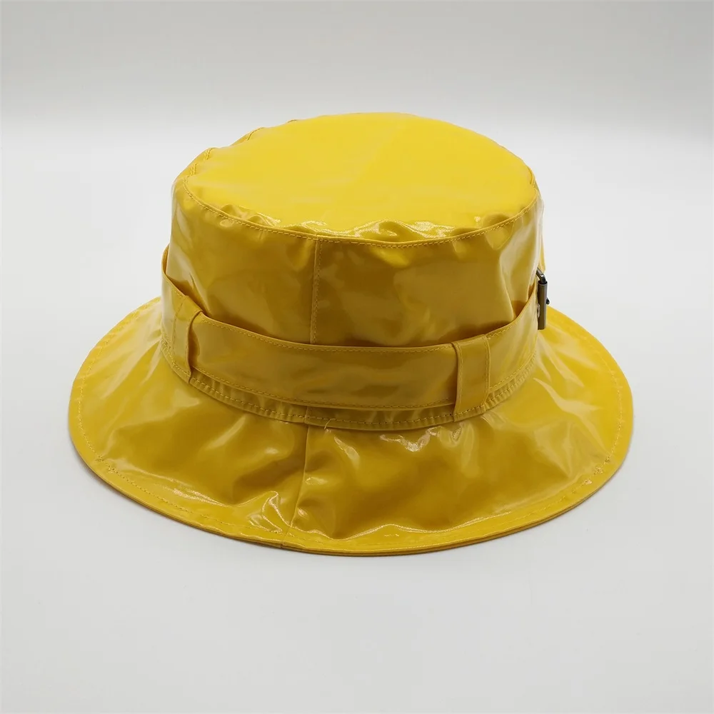 Wholesale Custom Fishing Wide Brim Hats,Woman PVC Fishmen Cap,Waterproof Rain Bucket Hat
