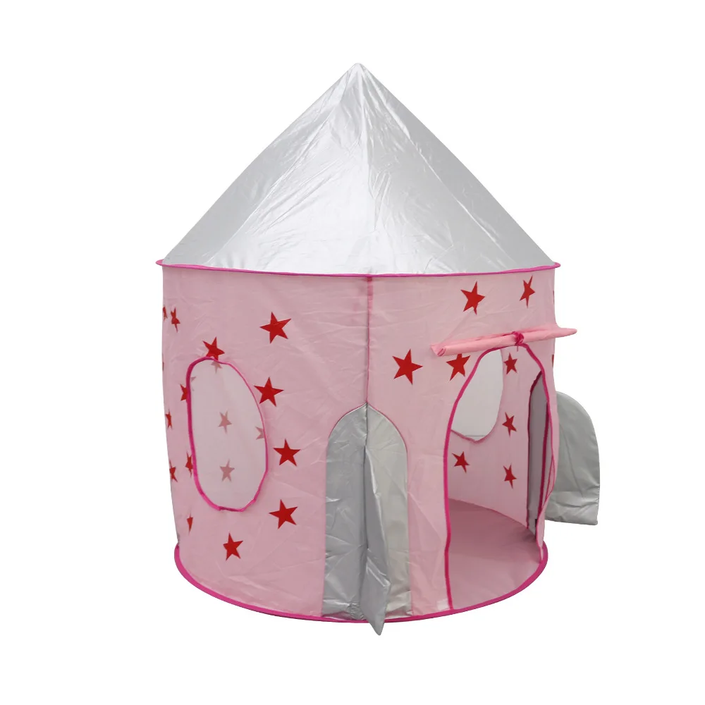 Pop Up Castle Camping Toy Tent Bed For Children Play Toy Kid Princess Playhouse Indoor Foldable